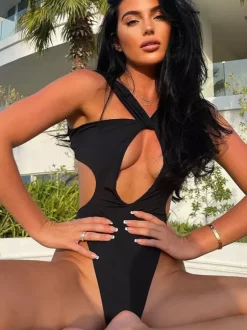Sexy Cutout Monokini Beach One-piece Swimsuit For Summer 2026
