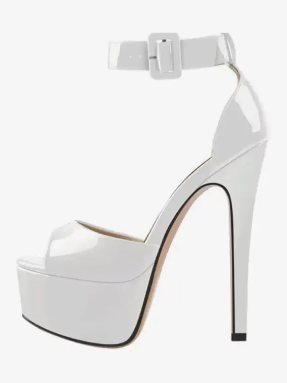 Sexy Heel Sandals Platform Open Toe Ankle Strap Stripper Heels