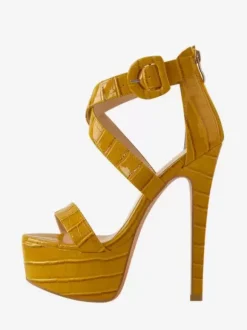 Sexy High Heel Sandals Platform Criss Cross Stiletto Heel Sandal Shoes