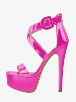 Sexy High Heel Sandals Platform Criss Cross Stiletto Heel Sandal Shoes