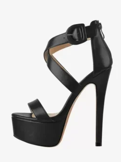 Sexy High Heel Sandals Platform Criss Cross Stiletto Heel Sandal Shoes