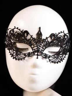Sexy Lace Mask Women Hallow Out Black Eye Patch