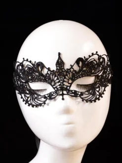 Sexy Lace Mask Women Hallow Out Black Eye Patch