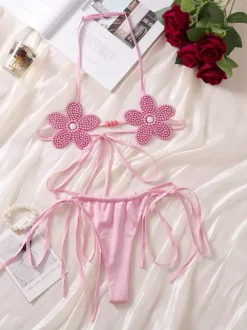 Sexy Lingerie 2-Piece Orange Adult's Bra & Panty Sets