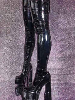Sexy Over The Knee Boots Platform High Heel Thigh High Boots