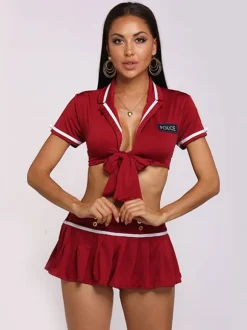 Sexy Police Costume Women's Fiber Lingerie