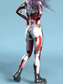 Sexy Women's Jumpsuit Zentai Robot Print Illusion Tattoo Jumpsuit Sexy Catsuit
