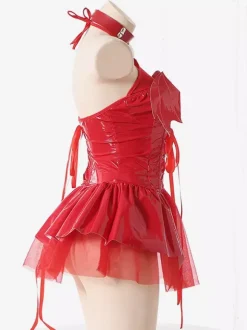 Sexy Zentai Suits Sexy Zentai Costumes Women Little Devil Short Skirt Hot Girl Tights Uniform Catsuit