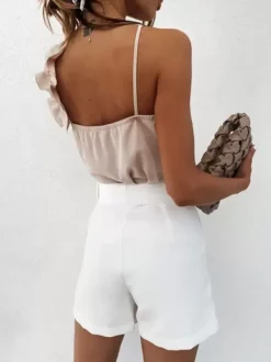 Sexy Cami Top For Women V-Neck Sleeveless Eric White Summer Tops