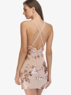 Sexy Club Dress Backless Plunge Slit Ultra Sexy Dresses