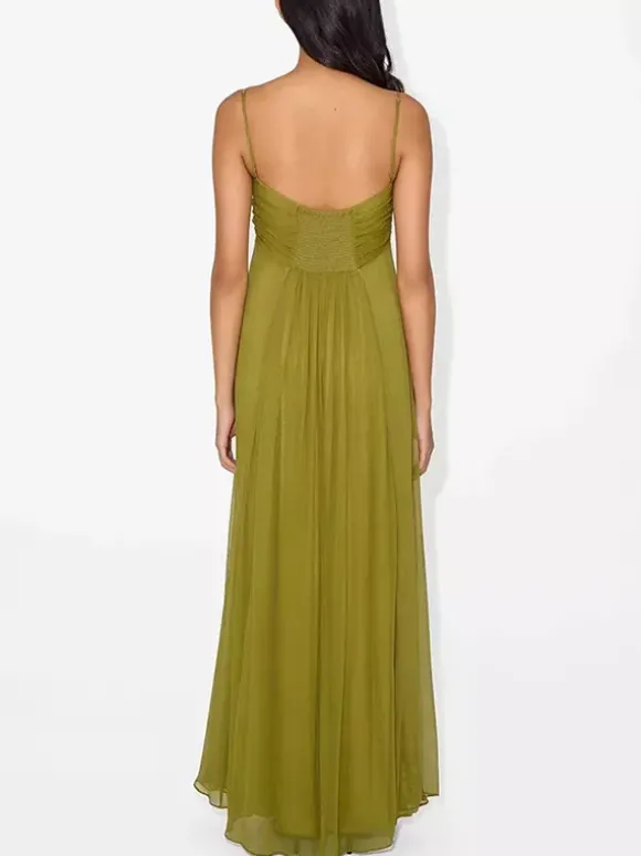 Sexy Cutout Maxi Dress For Women - Ruched Bust Spaghetti Strap Boho Flowy Sundress - Summer Beach Vacation 2026