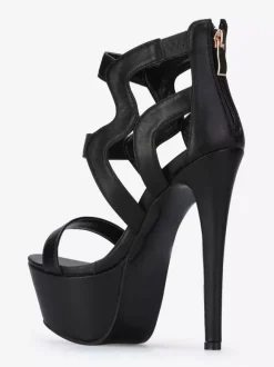 Sexy High Heel Sandals Open Toe Strappy Sandals For Women