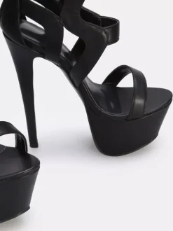 Sexy High Heel Sandals Open Toe Strappy Sandals For Women