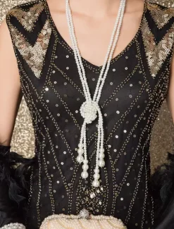 1920s Flapper Dress Retro Great Gatsby Dress Airport Round Neck Short Sleeves 20s Party Tassels Outfits Burgundy