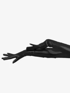 Shaping Black PVC Gloves For Catsuits & Zentai