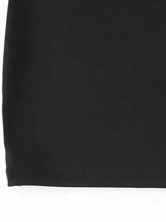 Sheer Lace Patchwork Mini Dress For Women - Bodycon High Neck Padded Shoulder Gown - Spring Night Out Party Clubwear 2026
