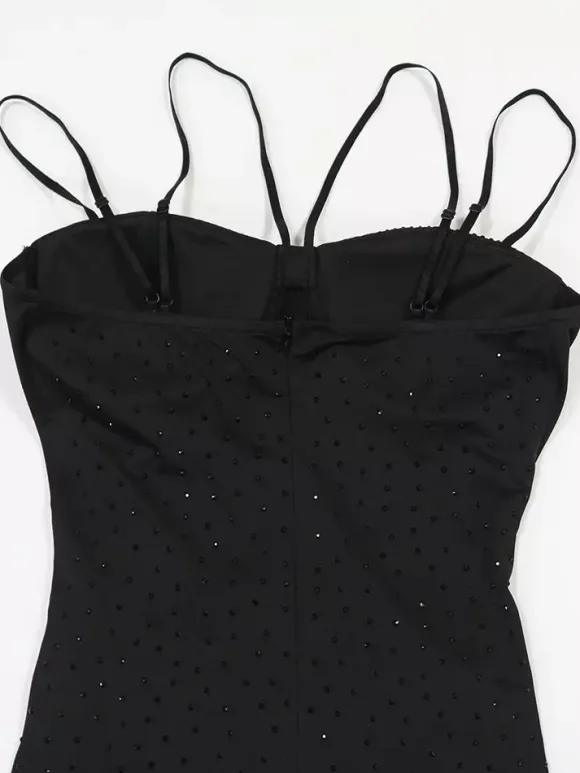 Sheer Side Sequin Sleeveless Bodycon Maxi Party Dress For Women 2026