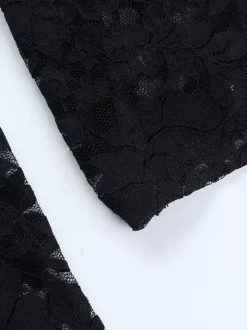 Sheer Lace Women's Lace Shirt - Gothic V-Neck Button Up Slim Shirt Cardigan - Spring Night Out Top 2026