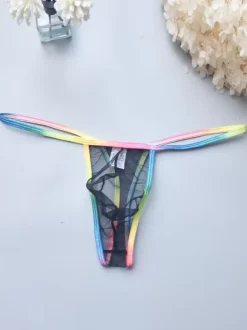 Sheer See Through String Male Sexy Panties Pouch Thongs Men Briefs Lingerie