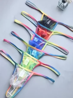 Sheer See Through String Male Sexy Panties Pouch Thongs Men Briefs Lingerie