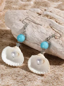 Shell Shape Bohemian Earrings For Women 2026