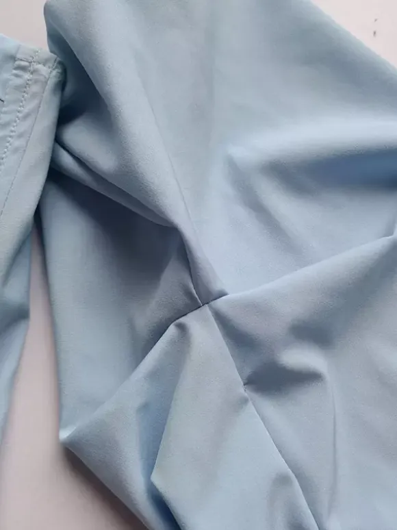 Shirt For Women Blue Strapless Sexy Long Sleeves Tops