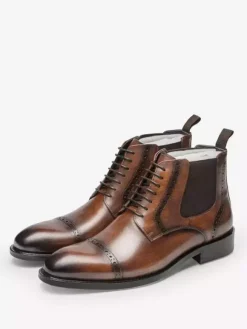 Shoes Men's Shoes Work Boots Men's Boots Leather Chic Brown