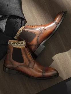 Shoes Men's Shoes Work Boots Men's Boots Leather Chic Brown