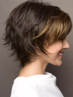 Short Hair With Highlights Bangs Synthetic Wigs For Women 2026