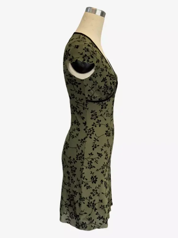 Short Sleeve V-Neck Floral Print Mini Dress For Women 2026
