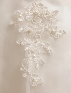 Short Wedding Dress Ivory Lace Up Vintage A Line Tea Length Bridal Dress Free Customization