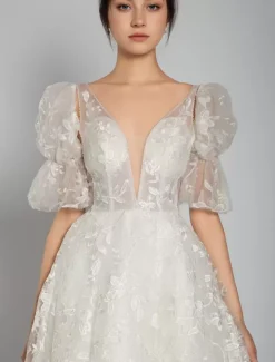 Short Wedding Dresses 2026 V-Neck Sleeveless A-Line Bridal Dress Free Customization