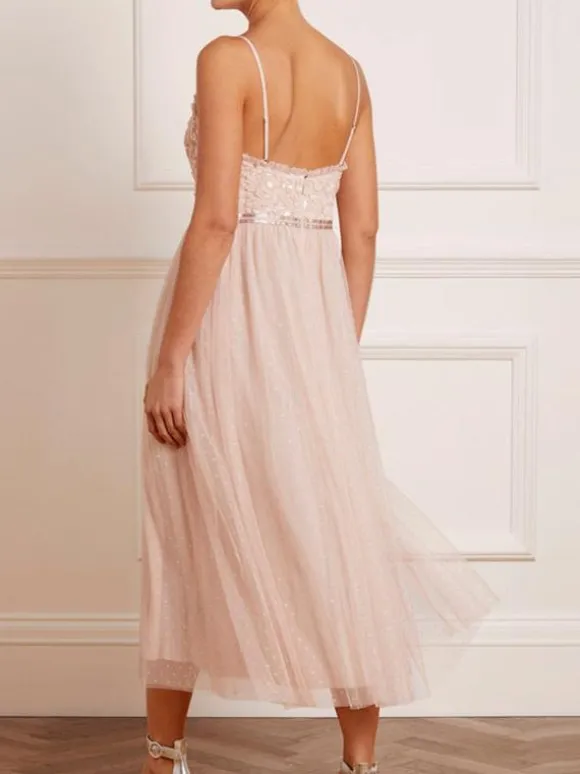 Short Bridesmaid Dress Chiffon Sleeveless Zipper Square Neck Wedding Party Dresses