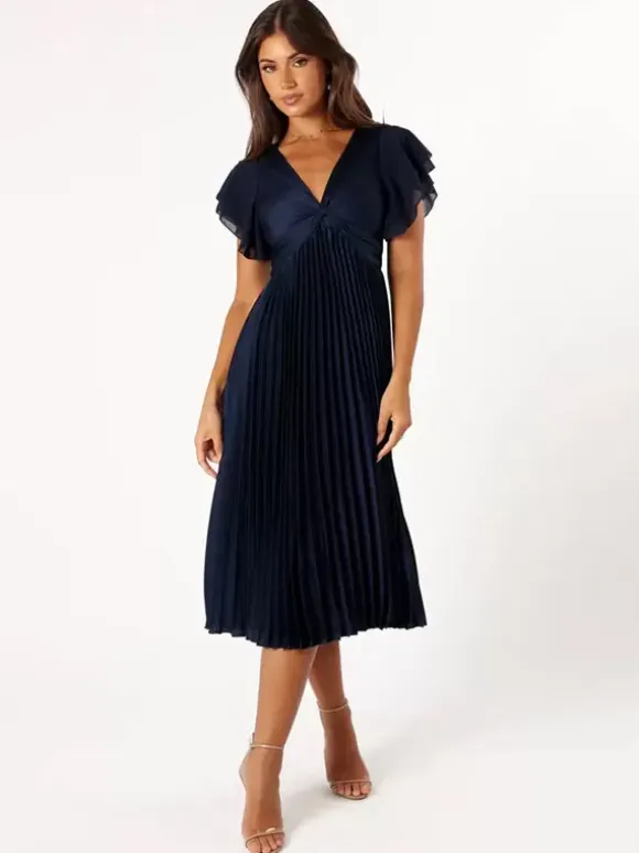 Short Bridesmaid Dress Elastic Silk Like Satin Short Sleeves Zipper V-Neck Wedding Party Dresses