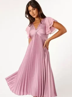 Short Bridesmaid Dress Elastic Silk Like Satin Short Sleeves Zipper V-Neck Wedding Party Dresses