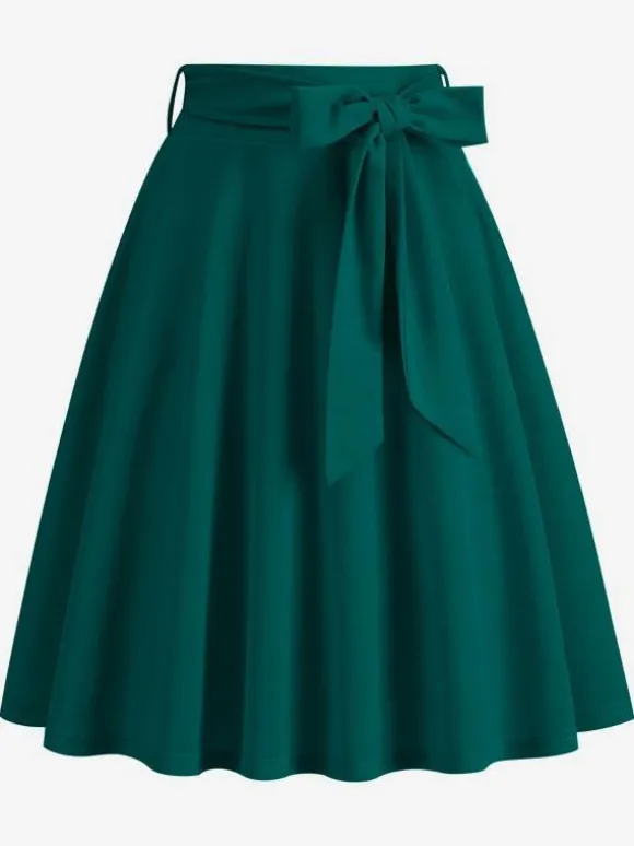 Short Skirt For Women Bows Raised Waist Layered Vintage Bottoms