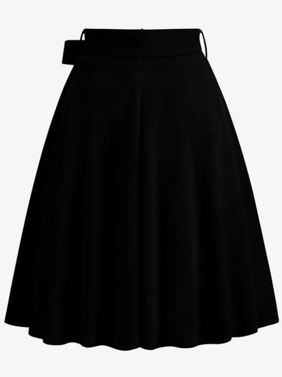 Short Skirt For Women Bows Raised Waist Layered Vintage Bottoms