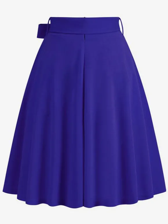Short Skirt For Women Bows Raised Waist Layered Vintage Bottoms