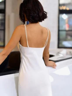Short Wedding Dresses 2026 Tea-Length V-Neck Long Sleeves Mermaid Bridal Gowns Free Customization