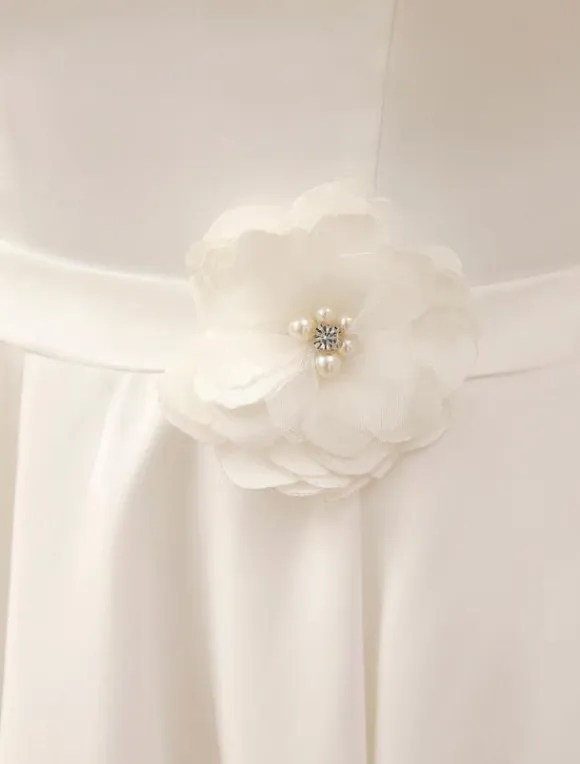 Short Wedding Dress 2026 Satin 1950S Vintage Sweetheart Neckline Applique Bridal Dress Free Customization
