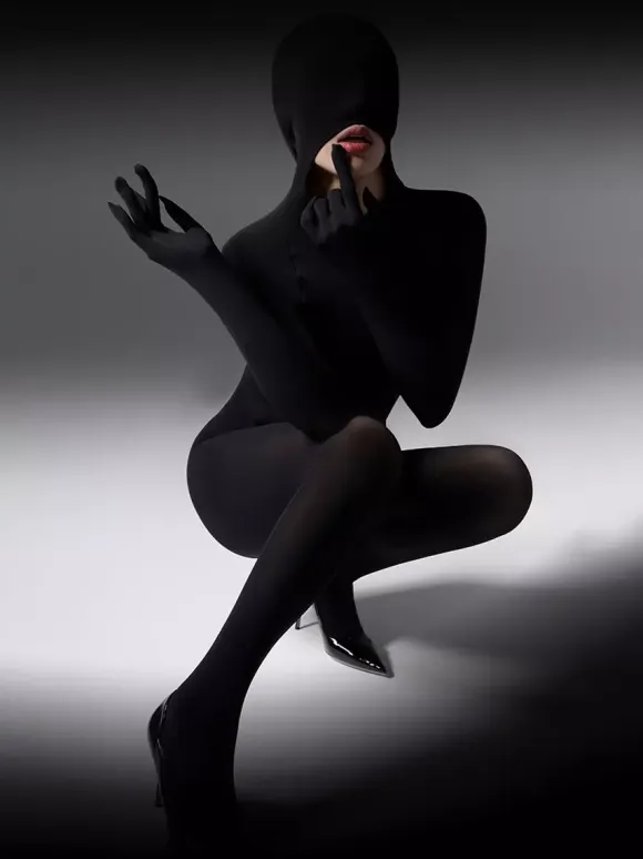 Silk Velvet Zentai Full-Body Tights Velvet Seamless Catsuit Full Coverage Pantyhose Bodysuit