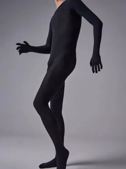 Silk Velvet Zentai Velvet Full Body Stockings Sheer Seamless Tights Bodysuit Sexy All-in-One Catsuit For Men