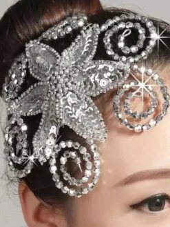 Silver Rhinestone Ballet Hair Accessories for Women