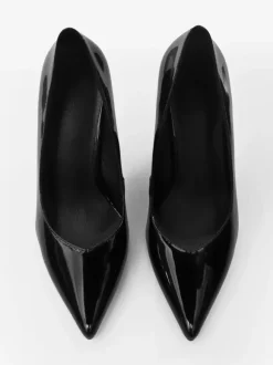 Silver Wedge Heels Women's Pointed Toe Deisgned Heel Pumps