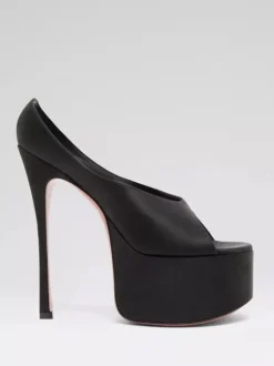 Silver High Heels Women's Platform Peep Toe Stiletto Heel Sexy Pumps