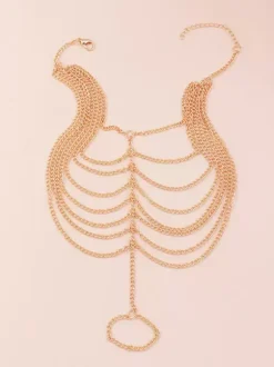 Simple Foot Chain Layered Loop Link Beach Vacation Foot Chains