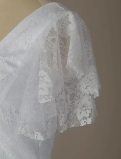 Simple Wedding Dress 2026 A Line V Neck Short Sleeve Floor Length Tulle Beach Wedding Party Dresses Bridal Gowns