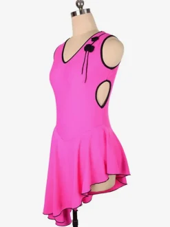 Skating Dress Rose Polyester Bodycon Dance Costumes