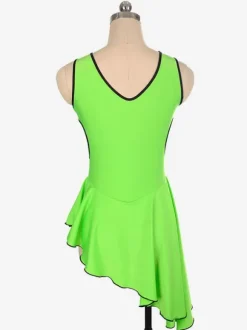 Skating Dress Rose Polyester Bodycon Dance Costumes