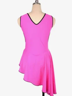 Skating Dress Rose Polyester Bodycon Dance Costumes